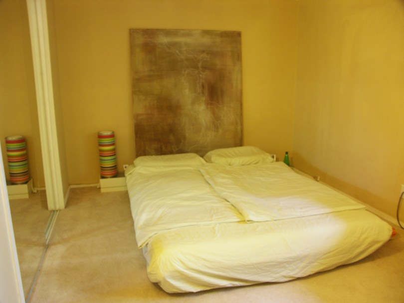 Schlafzimmer, noch ein wenig improvisiert