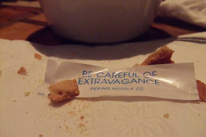 Fortune cookie: eine Warnung?
