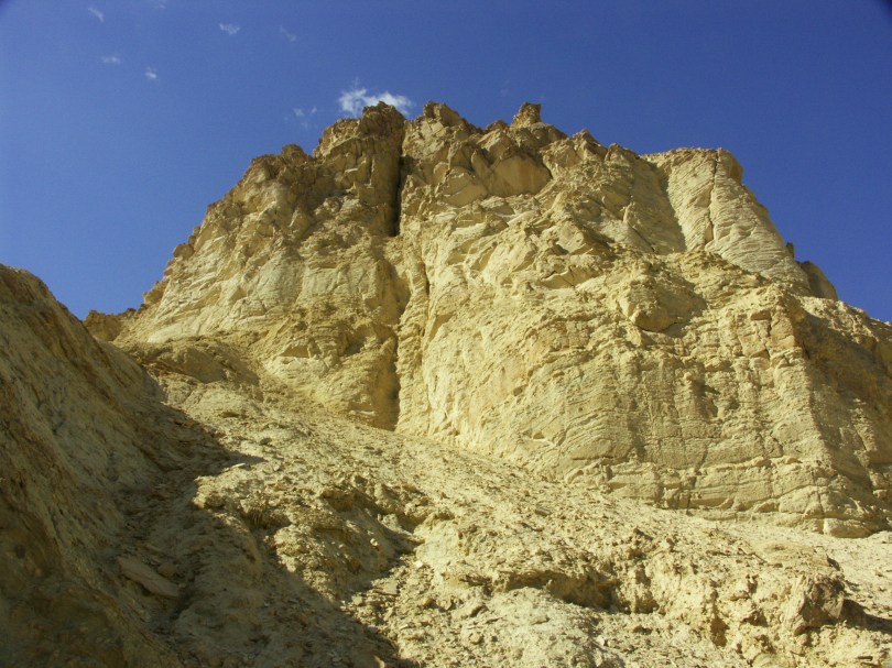 Goldener Sandstein gibt dem Golden Canyon seinen Namen