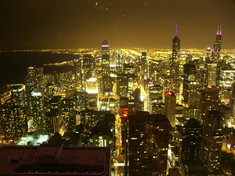 Aussicht vom John Hancock Center bei Nacht...