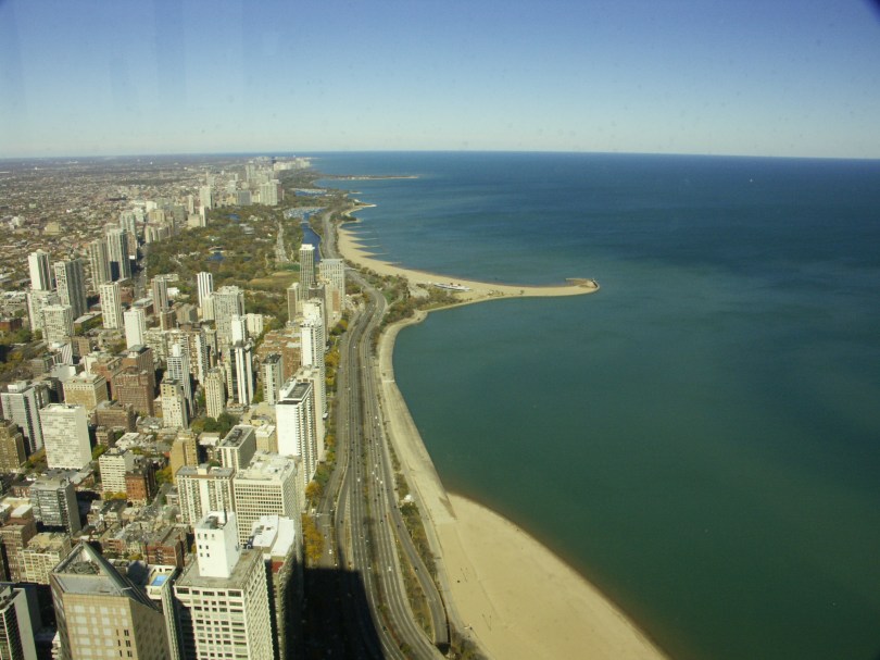 Teure Adresse: der Lakeshore Drive entlang des Michigansees nach Süden