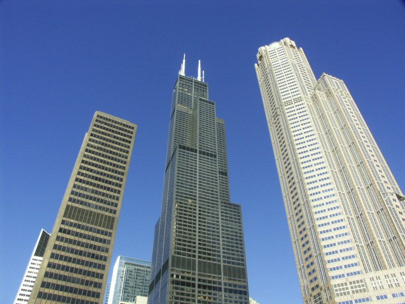In den Himmel gebaut: mit seinen 443 Metern Höhe war der Willis Tower (1973) ein Vierteljahrhundert lang das höchste Gebäude der Welt