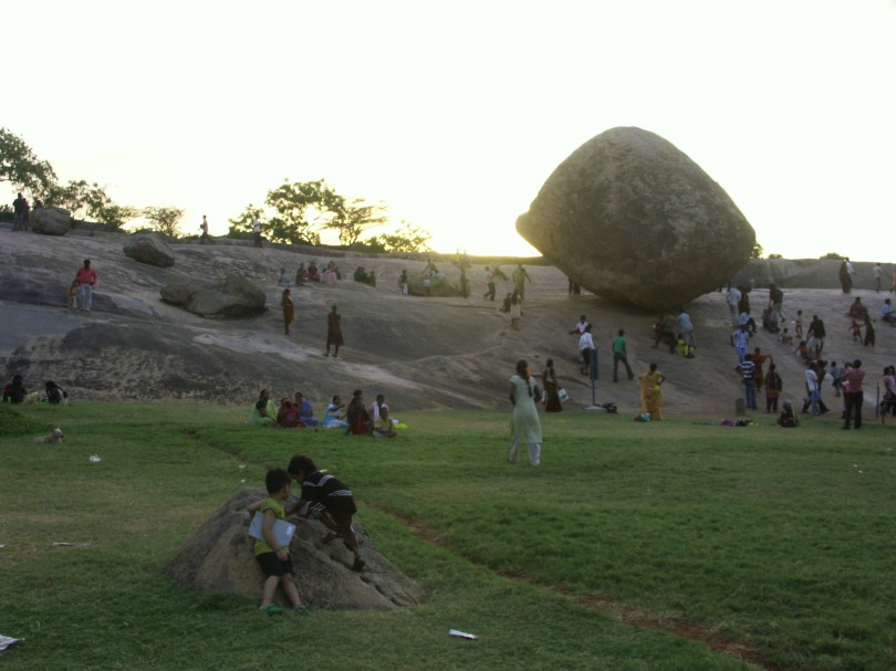 Abendstimmung im Schatten von Krishnas Butterball