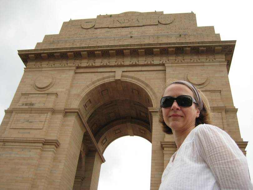 Posieren vor dem India Gate