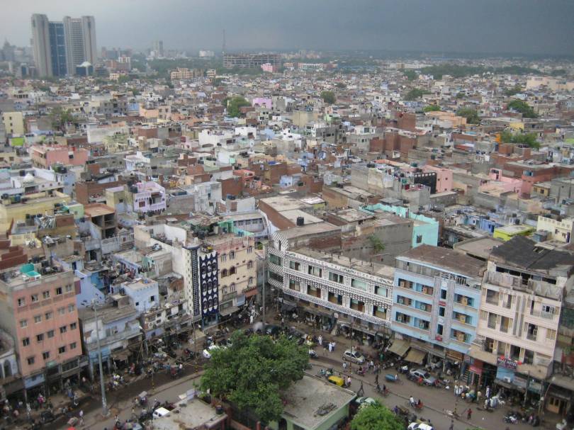 Das Häusermeer von Alt-Delhi