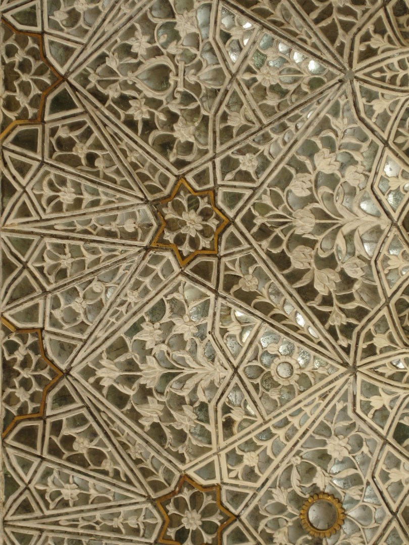 Amber Fort: Spiegelsaal (Detail)