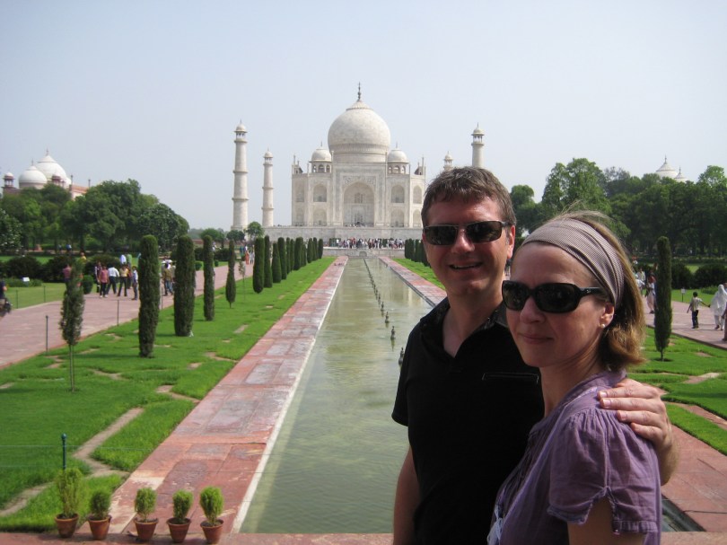 Muss einfach sein: Ein Schnappschuss vor dem Denkmal ewiger Liebe