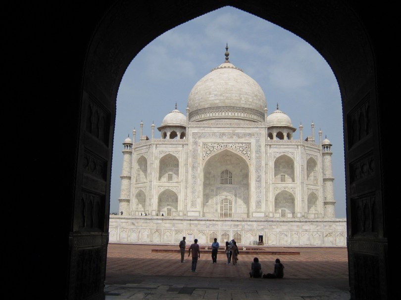Seitansicht des Taj Mahal
