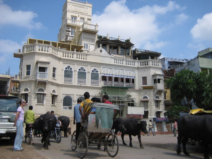 Chris beobachtet die multikulturelle Gesellschaft Varanasis