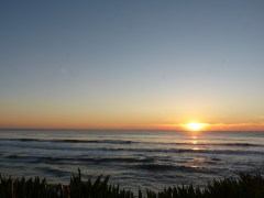 Willkommen in 2013: der erste Sonnenuntergang des Jahres ist schon mal nicht von schlechten Eltern