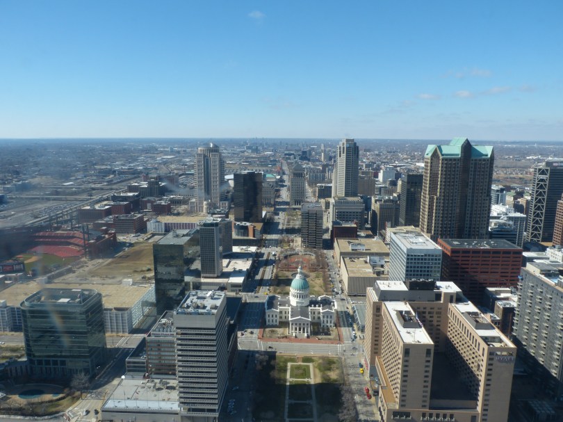 Vogelperspektive: Blick nach Westen auf die Stadt