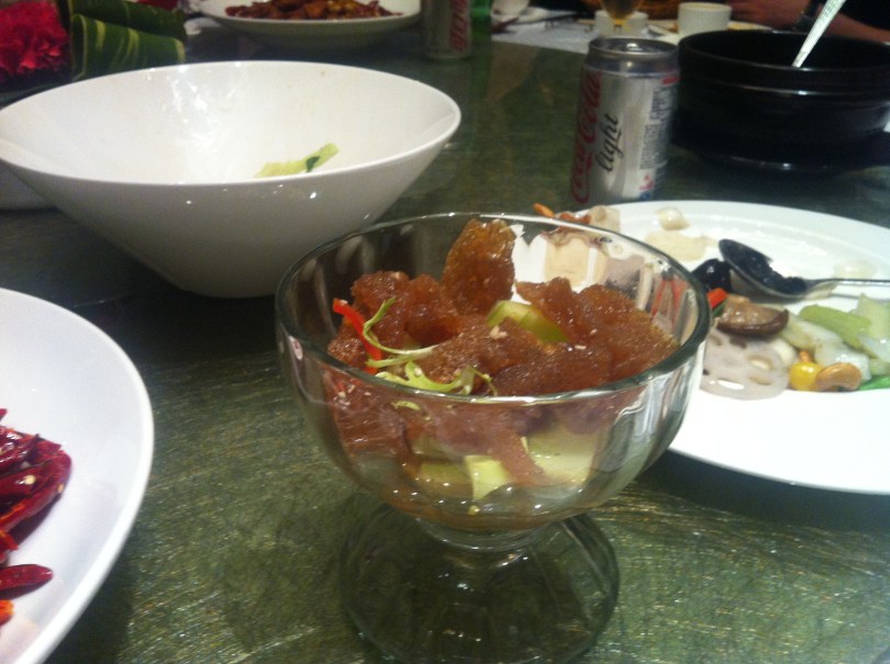 Quallensalat: kalt und knubbelig