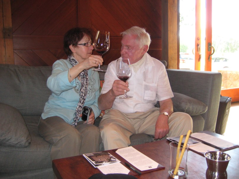 Weinverkostung: Der Cabernet ist auch nicht von schlechten Eltern