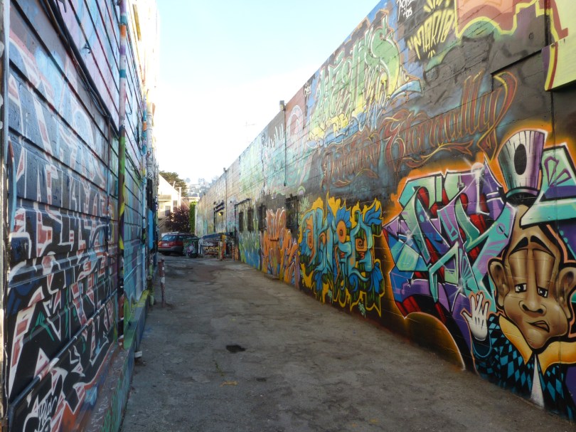 Straßenkunst: Graffiti-Gasse in Haight-Ashbury