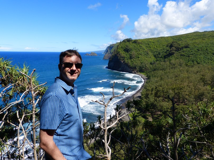 Strahlemann: Blick über das Pololu Valley im Nordosten der Insel
