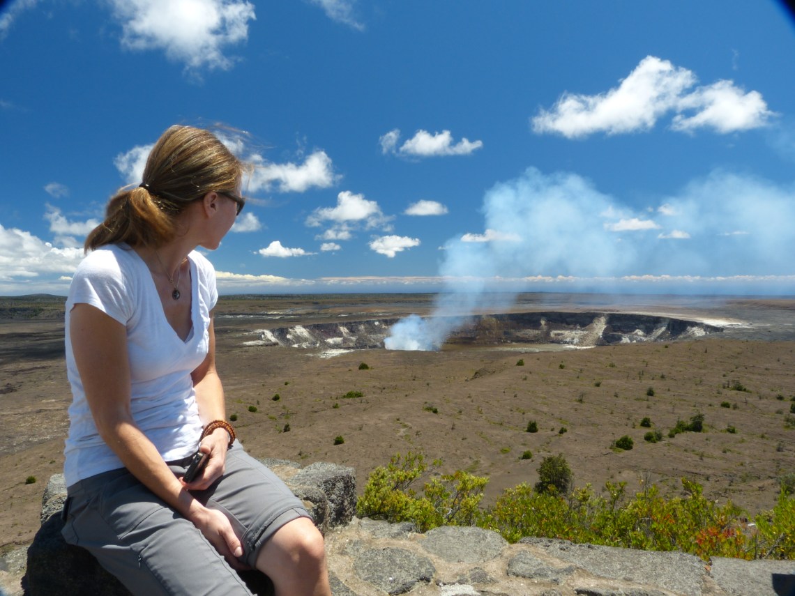 Raucher unter sich: Chris und Kīlauea