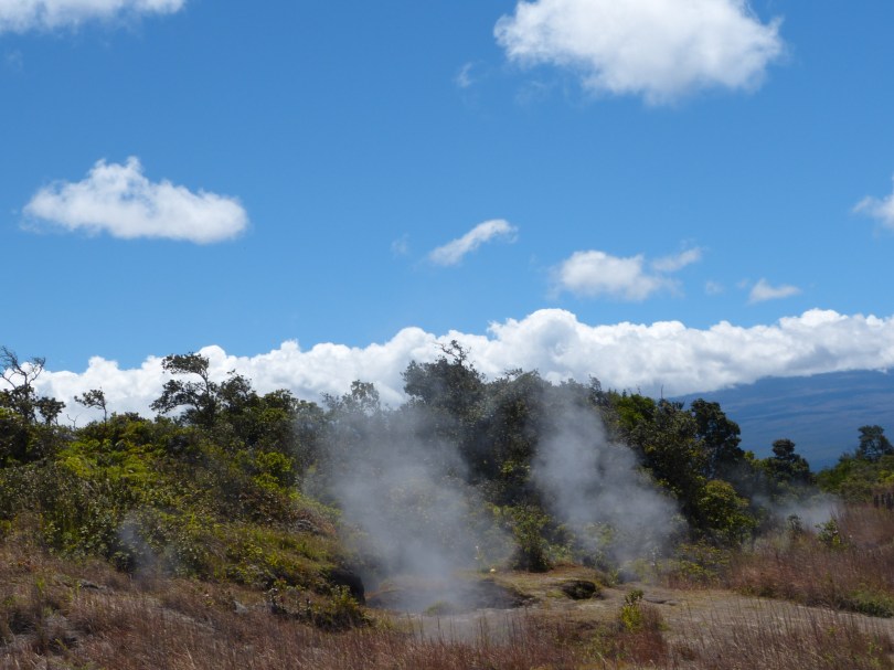 Dampfquellen: tief unter der Erde lodert es