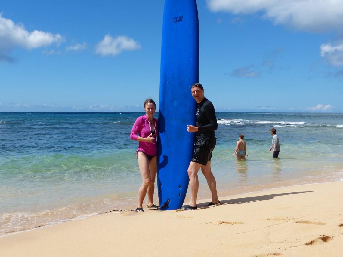 Pipe Masters? – Wohl kaum. Doch immerhin machen wir am Strand eine gute Figur