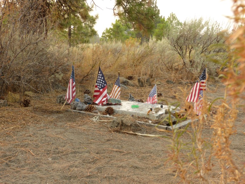 Improvisierte Gedenktafel