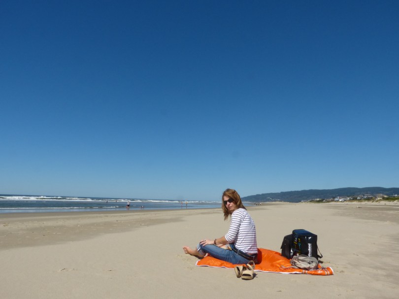 Sand-Wiches im wahrsten Sinn: Mittagspause am Strand