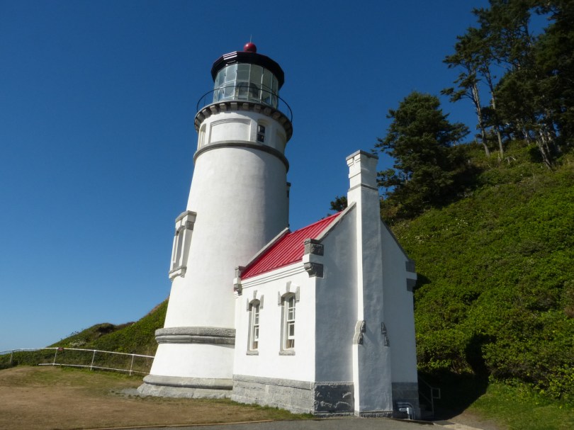 Postkartenmotiv: der malerische Leuchtturm von Heceta