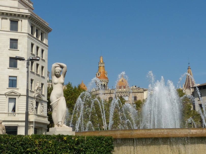 Im Zentrum der Stadt: Plaça de Catalunya