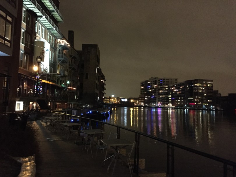 Romantischer Riverwalk. Wenn es nur nicht so kalt wäre...