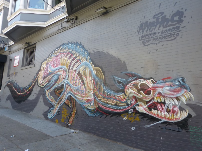 Psychedelisch: Wandbild in Haight-Ashbury