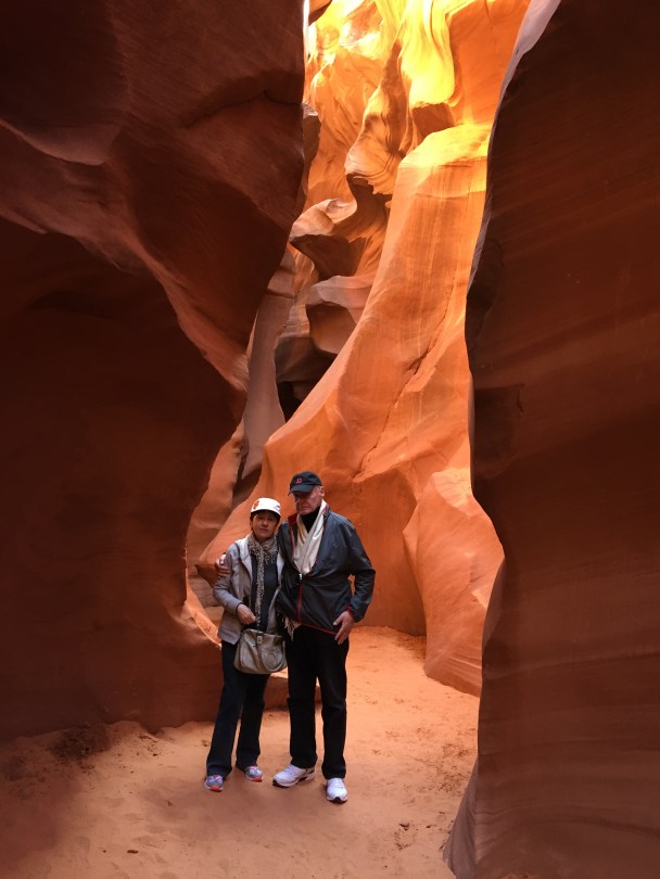 Wir waren hier: Hilde und Herbert im Antelope Canyon