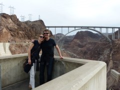 Chris und Andreas auf dem Hoover Dam