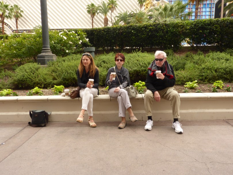 Asphalttreten macht müde: Kaffeepause