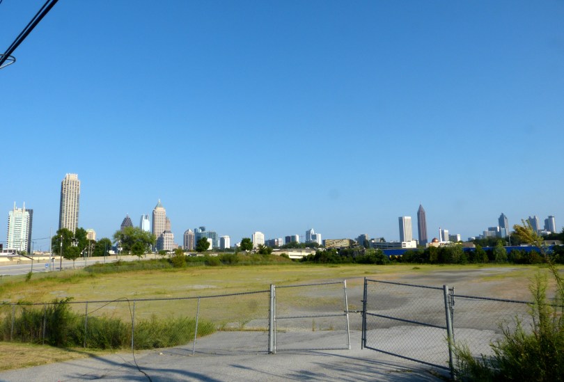 Atlantas Skyline von ganz weit weg