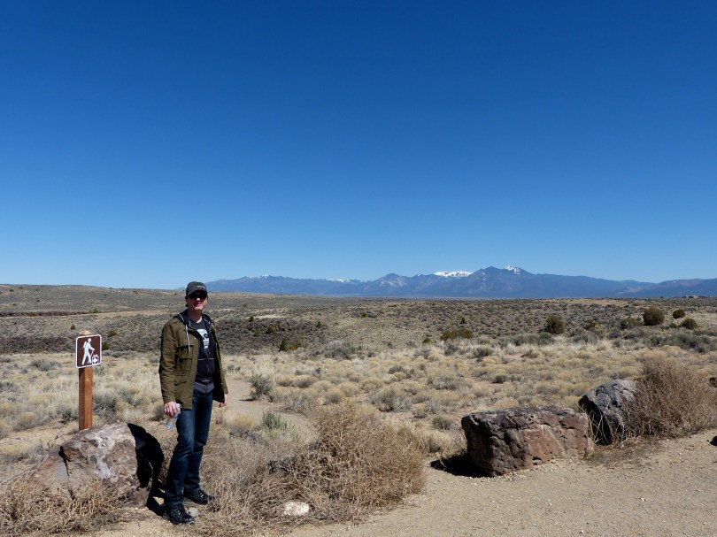 Fast wie in den Anden: Andreas vor der imposanten Kulisse des Sangre-de-Christo-Gebirgszugs
