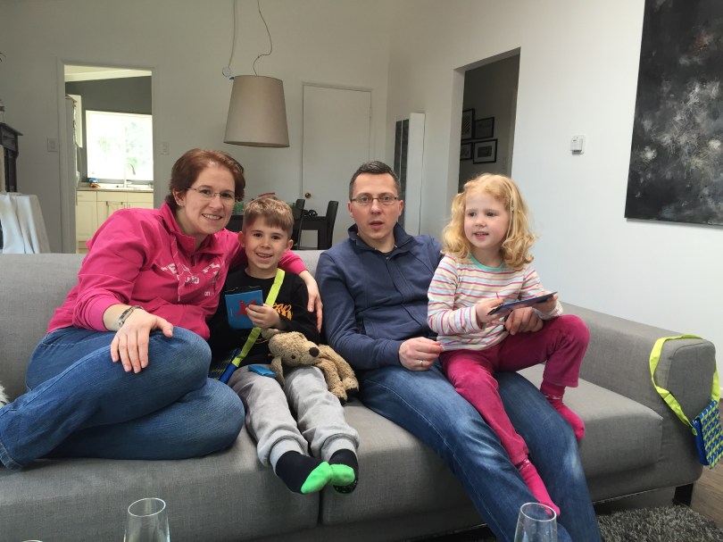 Besuch aus der alten Heimat: Kathi, Lennart, Torsten, Jonna