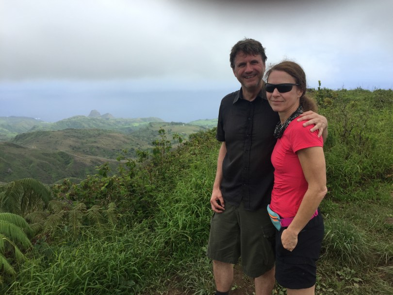 Geschafft: Andreas und Chris am Zielpunkt des Waihee Ridge Trail