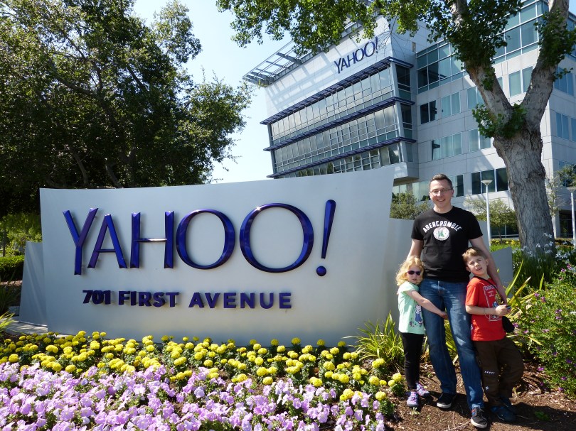Tour durchs Silicon Valley: Yahoo! …schnell ein Foto, solange es die Firma noch gibt