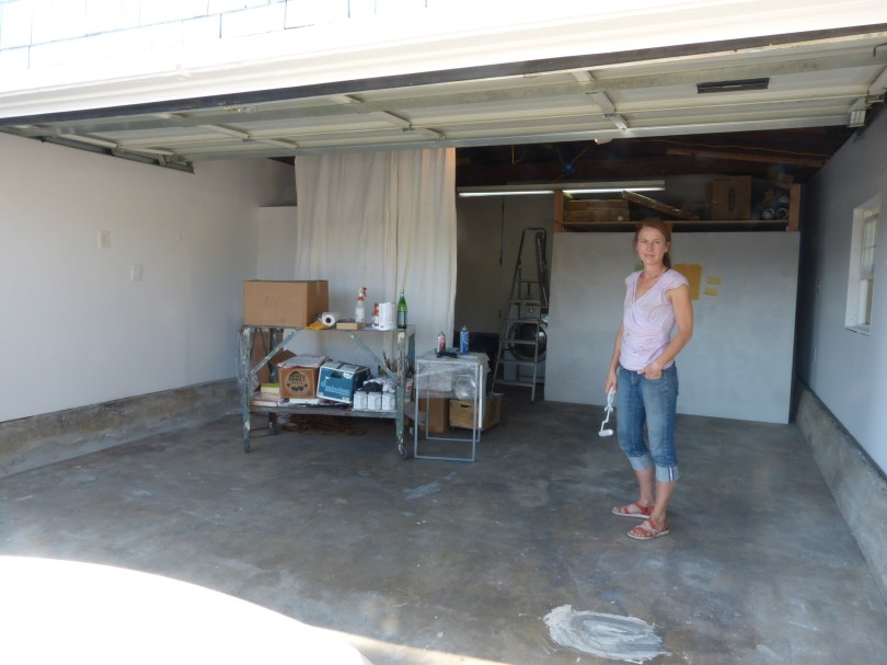 Endlich Platz: Chris in ihrem neu geschaffenen Atelier