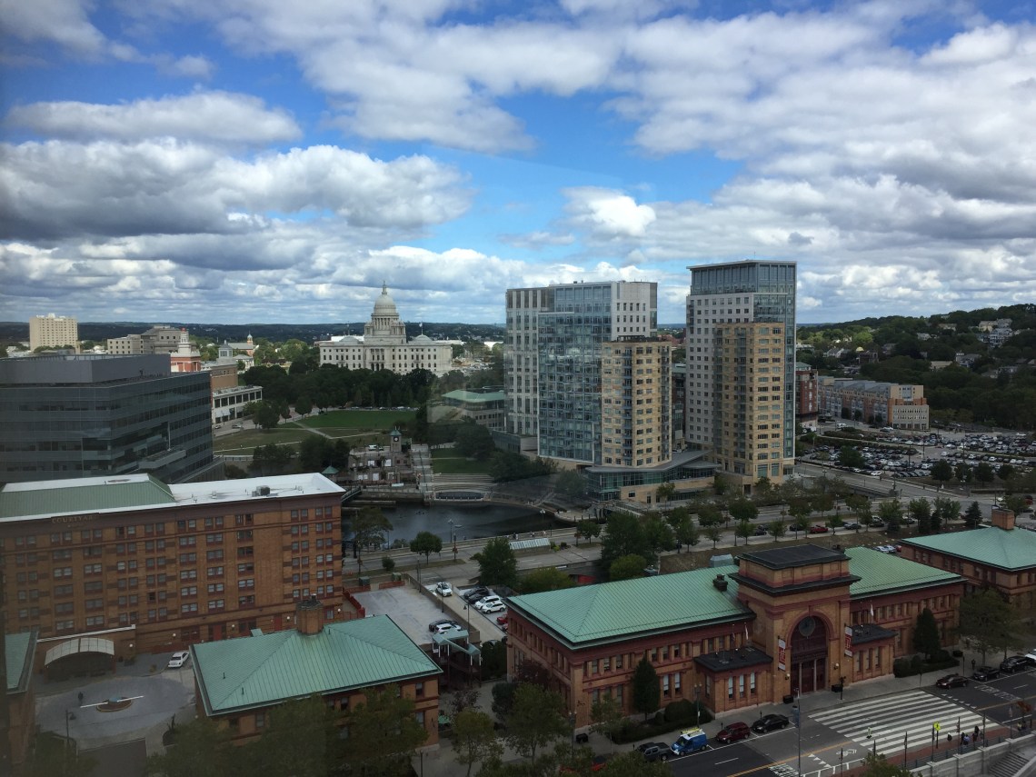 Zimmer mit Aussicht: freier Blick auf das State House von Rhode Island