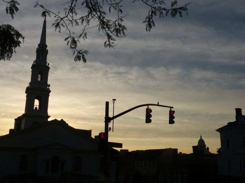 Abendstimmung über dem College Hill