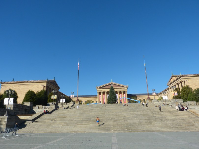 Einer sprintet immer: "Rocky Steps" zum Philadelphia Museum of Art