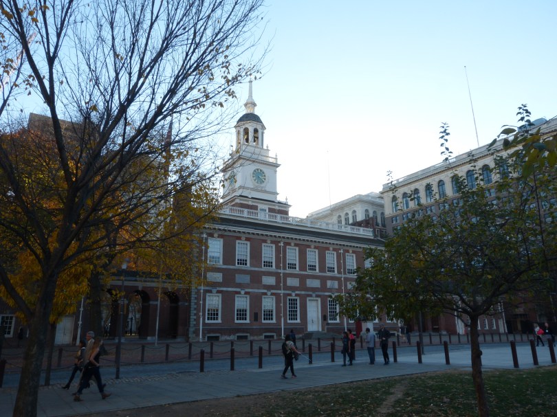 Independence Hall: wo die USA ihre Unabhängikeit von England zementierten