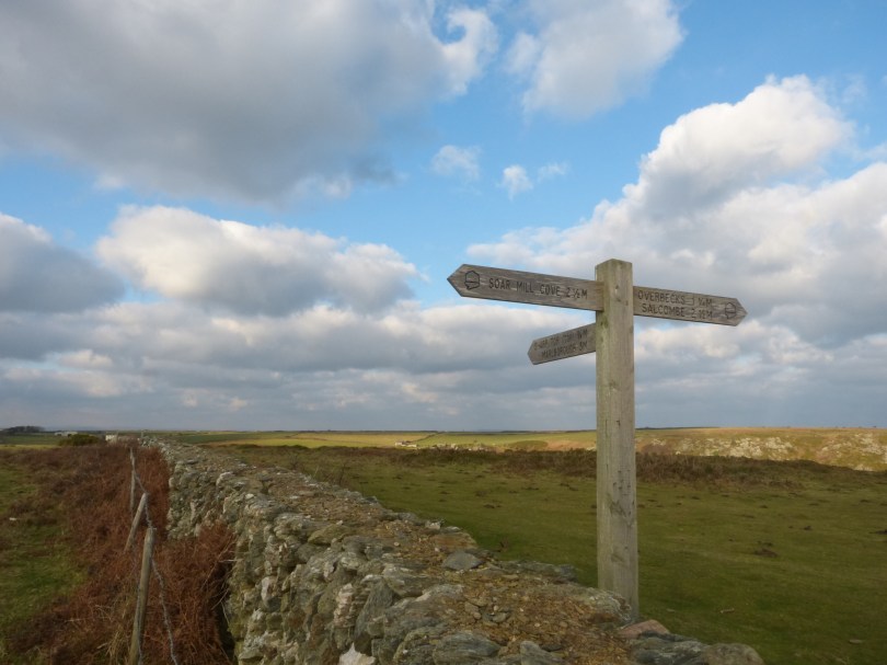Wie aus einem Rosamunde-Pilcher-Film: Steinmauern durchziehen die saftig grünen Hügel Südenglands