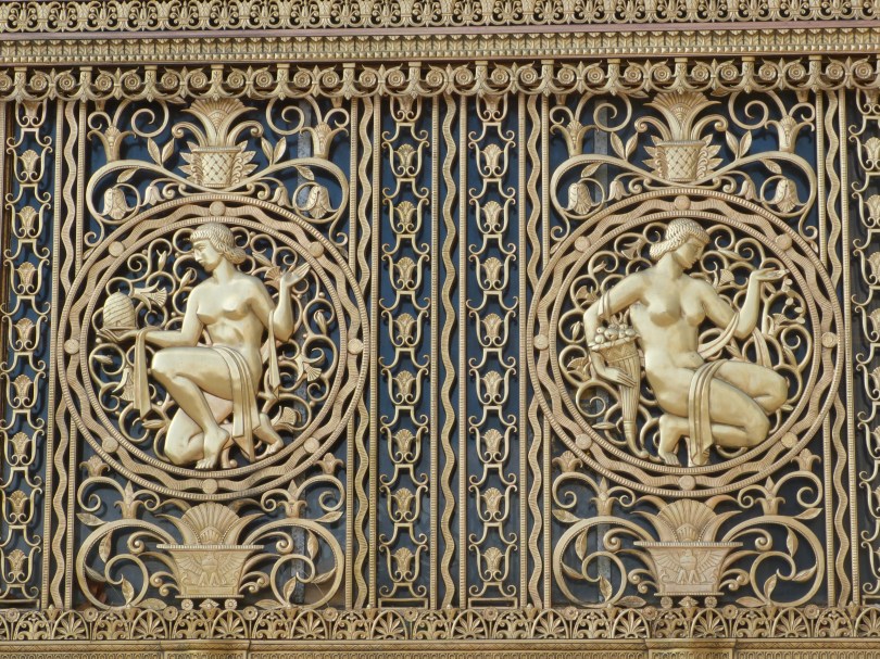 Art déco vom Feinsten: Fischer Building von Architekt Albert Kahn (Detail)