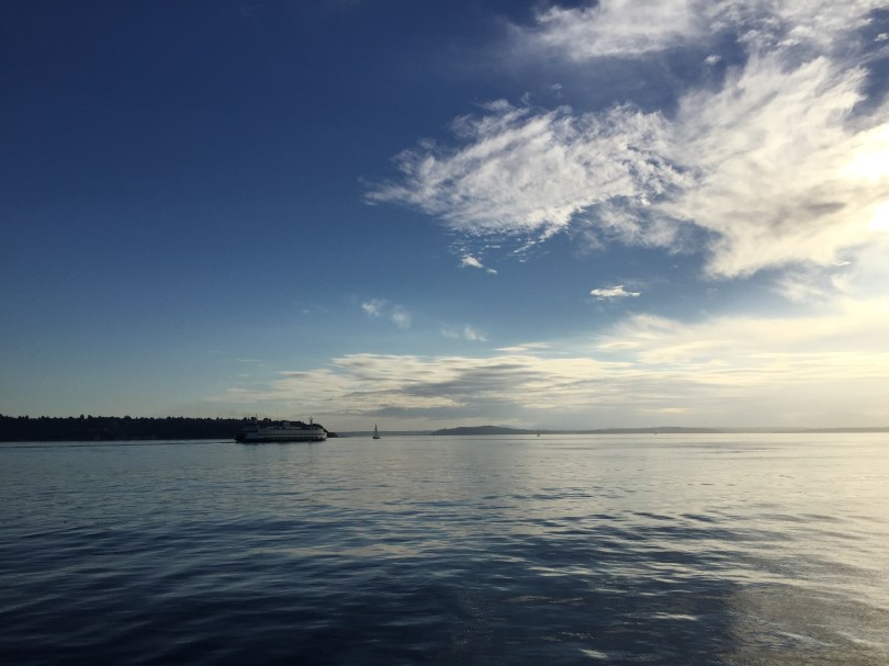 Seattle: Abenddämmerung über der Elliott Bay