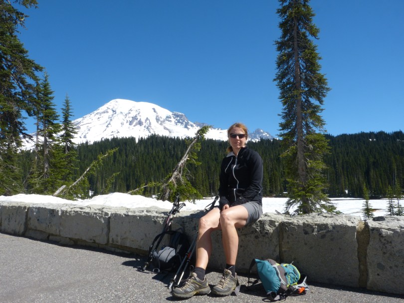Vor dem Aufstieg: Der Rucksack ist gepackt