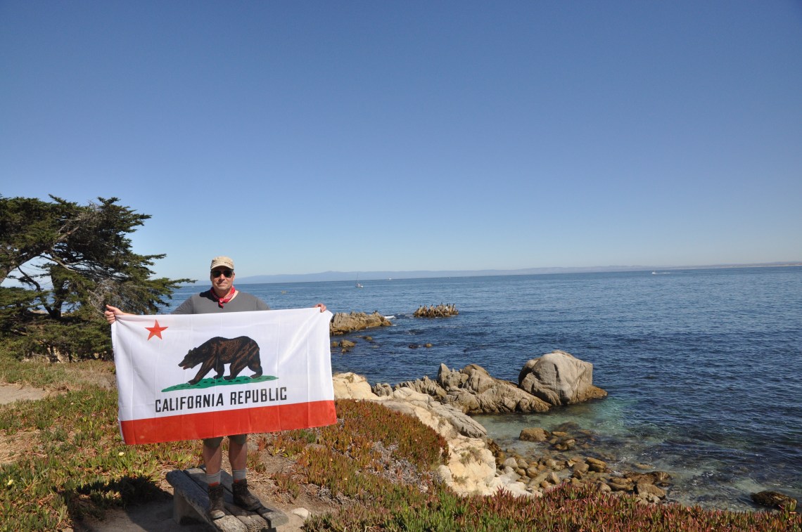 Wetterflüchtling Karsten: strahlend blauer Himmel und Temperaturen um die 25 Grad. Läuft!