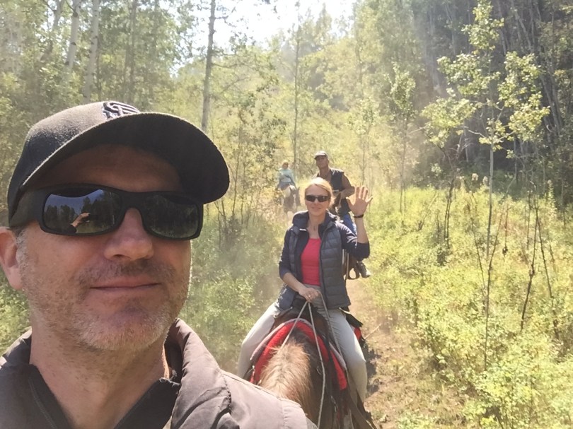 Hoch zu Ross: das unvermeidliche Selfie :-)