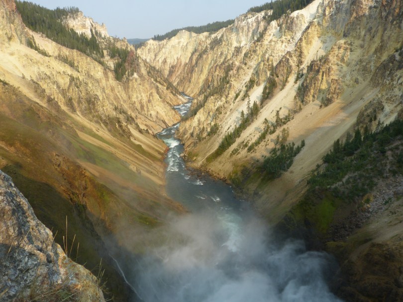 An der Fallkante der Lower Falls