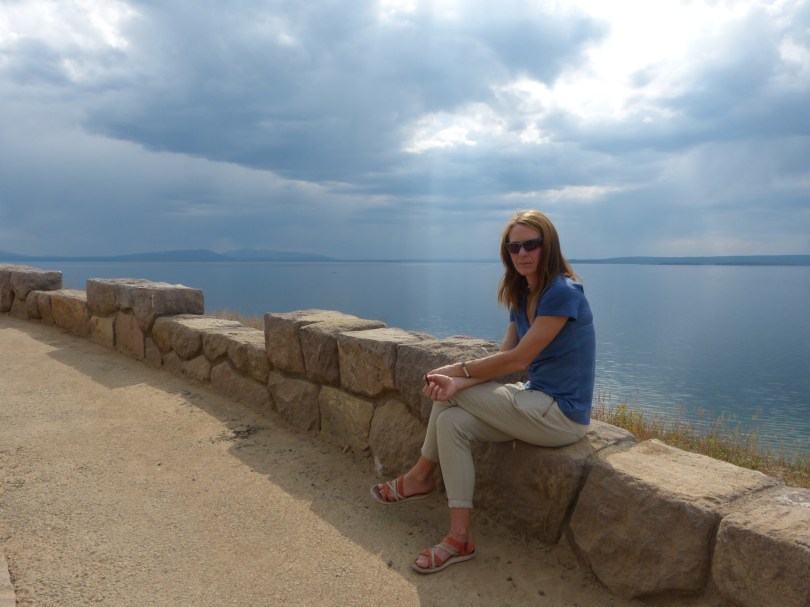 Kurze Rast am Yellowstone Lake