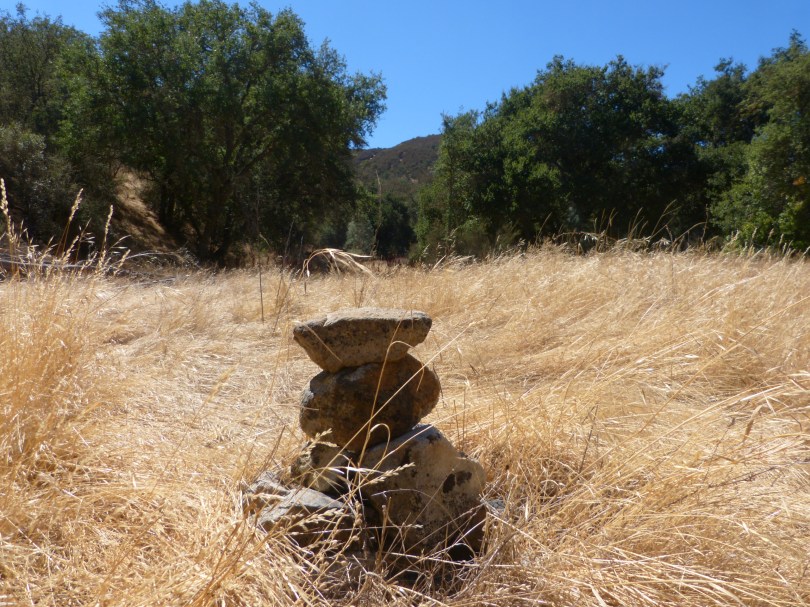 Orientierungshilfe: Ohne die Steinmännchen wäre der Pfad stellenweise nicht auszumachen